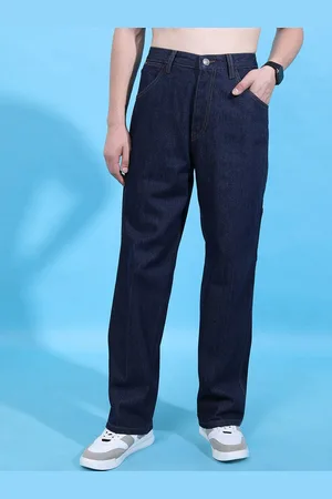 Highlander Men Relaxed Fit Mid Rise Cotton Cropped Jeans