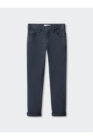 MANGO Boys Mid-Rise Regular-Fit Stretchable Jeans