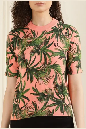 Fred Perry Floral Printed Pure Cotton Jumper
