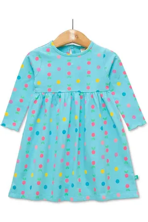Juscubs Girls Polka Dots Printed Cotton Empire Dress