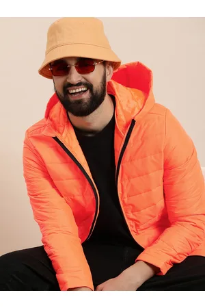 HERE&NOW Solid Hooded Puffer Jacket
