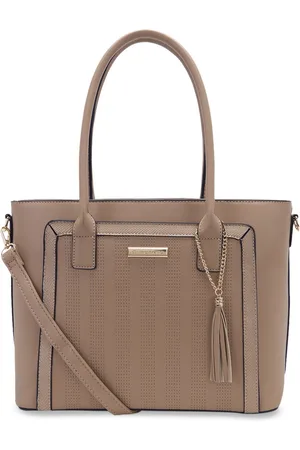 Giordano Textured Tasselled Structured Shoulder Bag