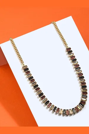 Accessorize Multy Small Baguette Statement Necklace