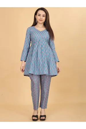 CHANSI Floral Printed A-Line Kurta Set