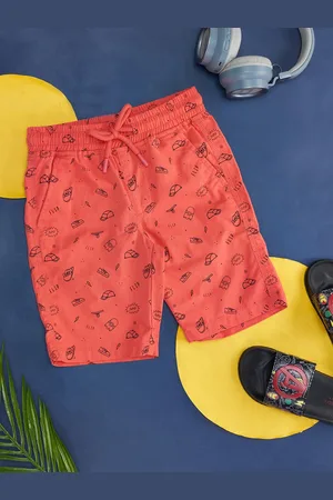 Pantaloons Boys Conversational Printed Mid Rise Cotton Regular Shorts
