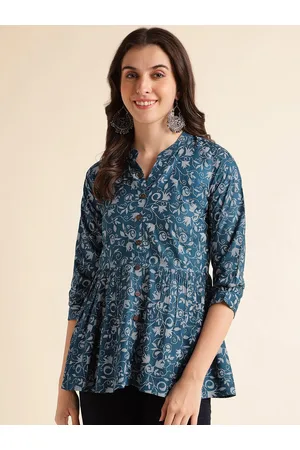 Fabclub Floral Printed A Line Kurti