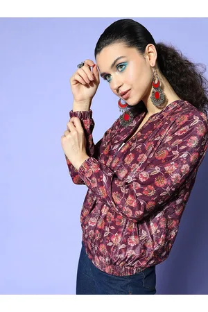 Ishin Floral Printed Mandarin Collar Lightweight Tailored Jacket