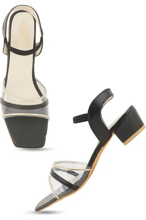 Scentra Square Toe Block Heels