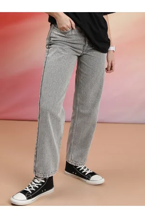 Tokyo Talkies Women Relaxed Fit Heavy Fade Clean Look Stretchable Jeans