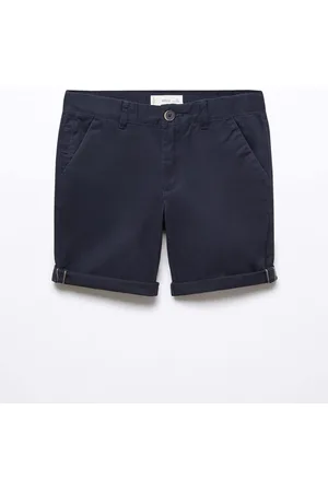 MANGO Boys Mid-Rise Regular Fit Bermuda Shorts