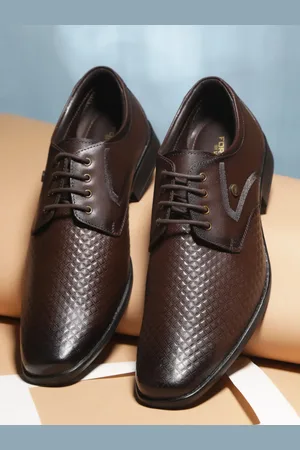 Liberty Men Textured Leather Formal Derbys