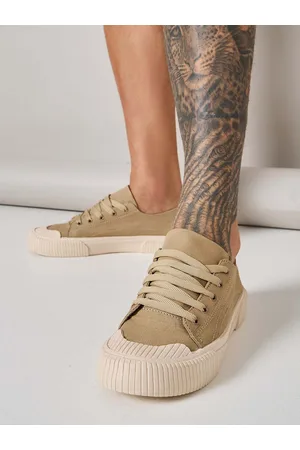 Styli Men Solid Canvas Regular Sneakers