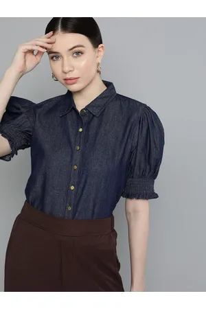 Chemistry Women Original Opaque Denim Casual Shirt