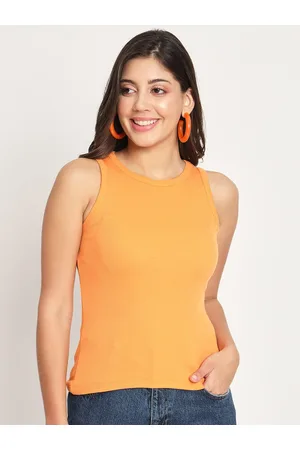 CHARMGAL Round Neck Fitted Regular Top