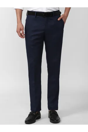 V Dot Men Skinny Fit Formal Trousers