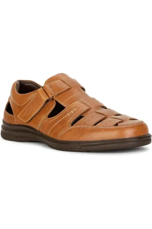 Scholl Men Casual Leather Fisherman Sandals