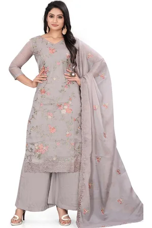Stylee Lifestyle Floral Embroidered Unstitched Dress Material