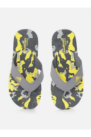 men camouflage printed thong flip flops