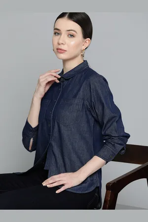 Chemistry Women Original Opaque Denim Casual Shirt