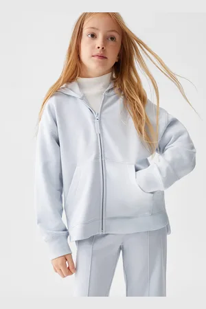 MANGO Girls Pure Cotton Hooded Sweatshirt