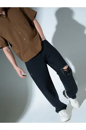 Hubberholme Men Highly Distressed Pure Cotton Relaxed Fit Jeans