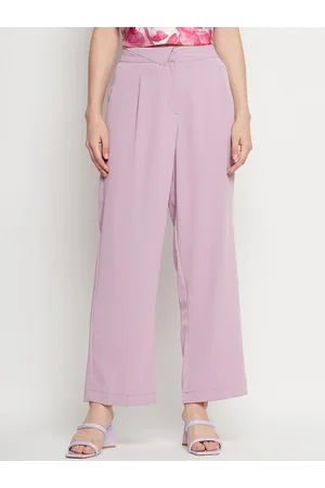 MADAME Women Loose Fit Pleated Parallel Trousers