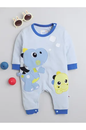 BUMZEE Infant Boys Printed Pure Cotton Romper