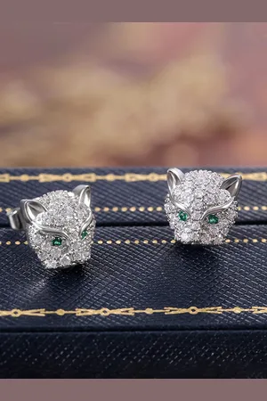 Designs & You Silver-Plated Animal Shaped Stud Earrings