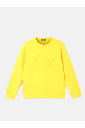 Benetton Boys Printed Cotton Pullover Sweatshirt