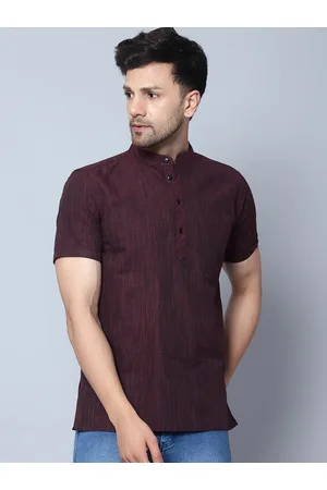 Latest Chikan Garments Band Collar Straight Kurta