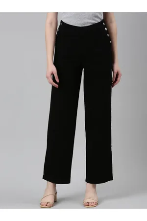 SHOWOFF Women High-Rise Cotton Wide Leg Jeans