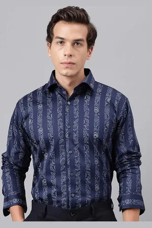 HANCOCK Men Premium Slim Fit Opaque Printed Casual Shirt