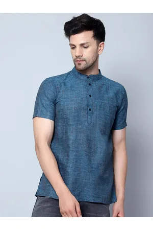 Latest Chikan Garments Striped Woven Design Kurta