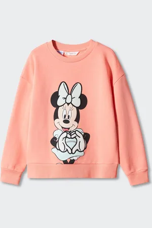 MANGO Girls Pure Cotton Minnie Mouse Printed Sweatshirt