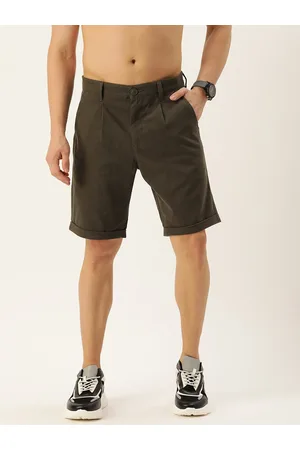 HARVARD Men Solid Mid-Rise Slim Fit Regular Shorts