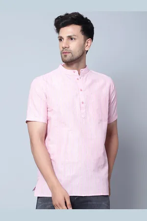 Latest Chikan Garments Striped Straight Kurta
