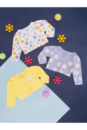 Pantaloons Infant Girls Pack Of 3 Floral Printed T-shirt