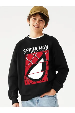Kinsey Boys Spiderman Printed Fleece Sweatshirt