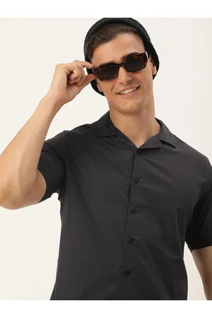 HARVARD Men Classic Slim Fit Cuban Collar Pure Cotton Casual Shirt