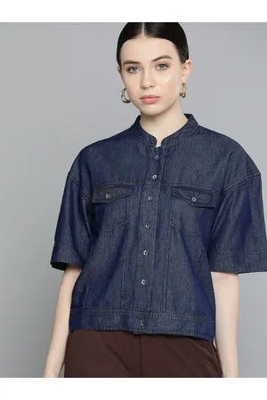 Chemistry Women Original Opaque Denim Casual Shirt