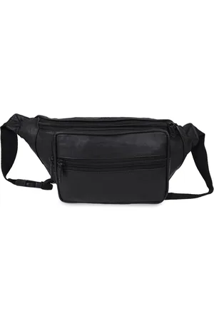 Cimoni Unisex Water Resistance Leather Waist Pouch