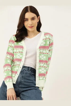 DressBerry Acrylic Fair Isle Cardigan