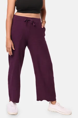 BlissClub Women Plus Size Move All Day Pure Cotton Relaxed-Fit Track Pants
