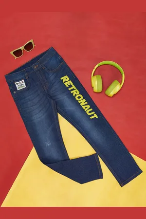Pantaloons Boys Printed Clean Look Light Fade Stretchable Joggers