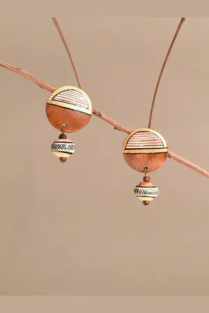 Aakriti Art Creations Brass-Plated Contemporary Studs Earrings