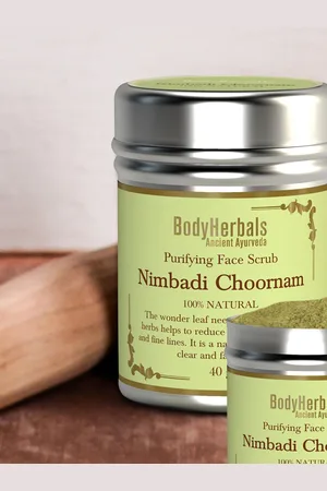 BodyHerbals Nimbadi Choornam Purifying Face Scrub For Skin Brightening 40g