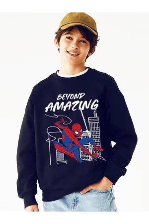 Kinsey Boys Typography Printed Fleece Sweatshirt