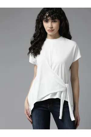 Roadster The Lifestyle Co. Tie-Up Detail Extended Sleeves T-shirt