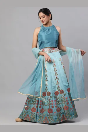 AKS Khari Printed Ready to Wear Lehenga & Blouse With Dupatta
