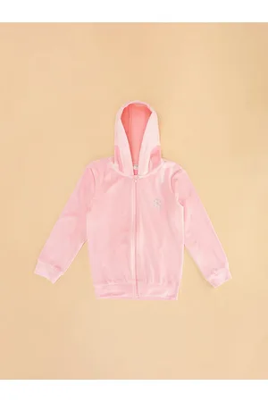 Pantaloons Girls Hooded Acrylic Sweatshirt